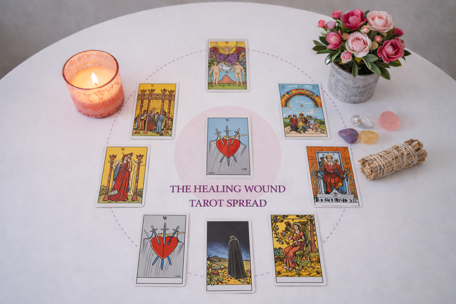 The Healing Wound Tarot Spread ( Recorded Reading )